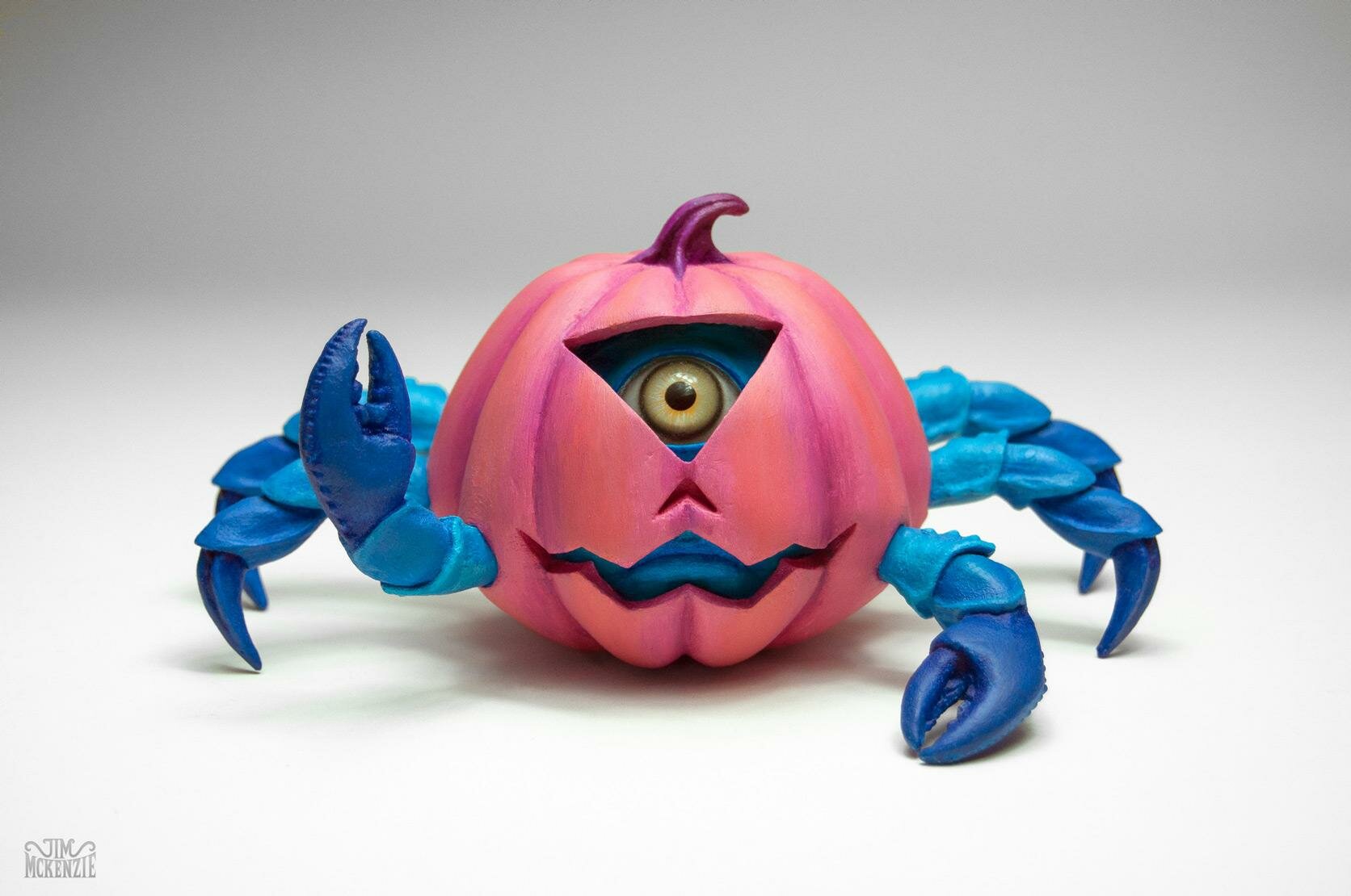 Pumpkin Crab, Conjoined V, Conjoined VI, Copro Gallery, Jim McKenzie, Jim McKenzie art, Jim McKenzie artist, Sculpture, Sculpt, Designer Toy, Pumpkin, Nightmare before christmas, Hive Gallery, The Hive gallery, bumble bee, pumpkincrab, pumpkin crab bee,