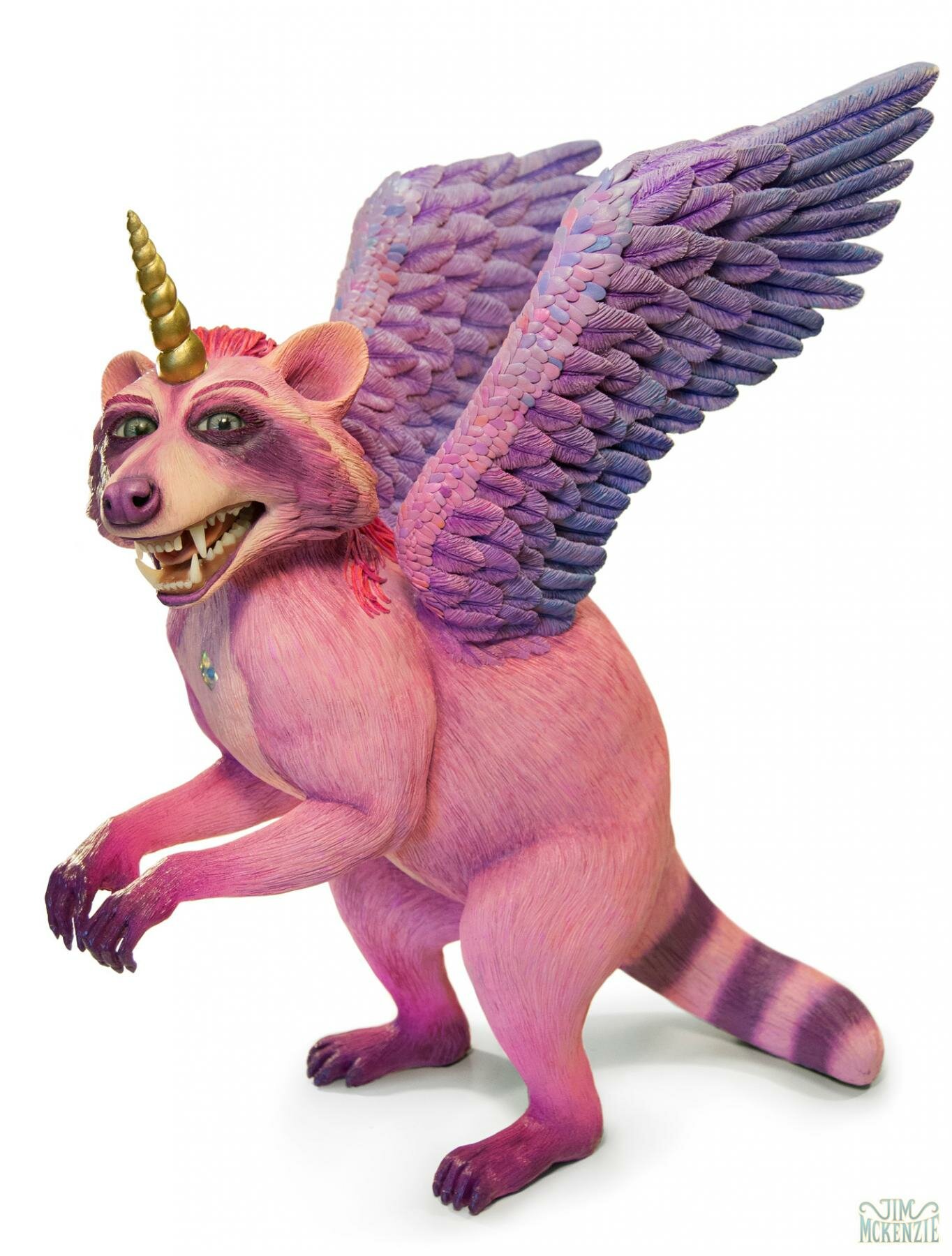 Lost Magic, Jim McKenzie, Jim McKenzie Art, Jim McKenie Artist, Copro Gallery, Puggle art, Pugglepillar, Raccoonicorn, Tim Burton, Whimsical, Alice through the looking glass, Alice in wonderland, Unicorn, Aardman Nathan Love, Hi-fructose, Raccoon