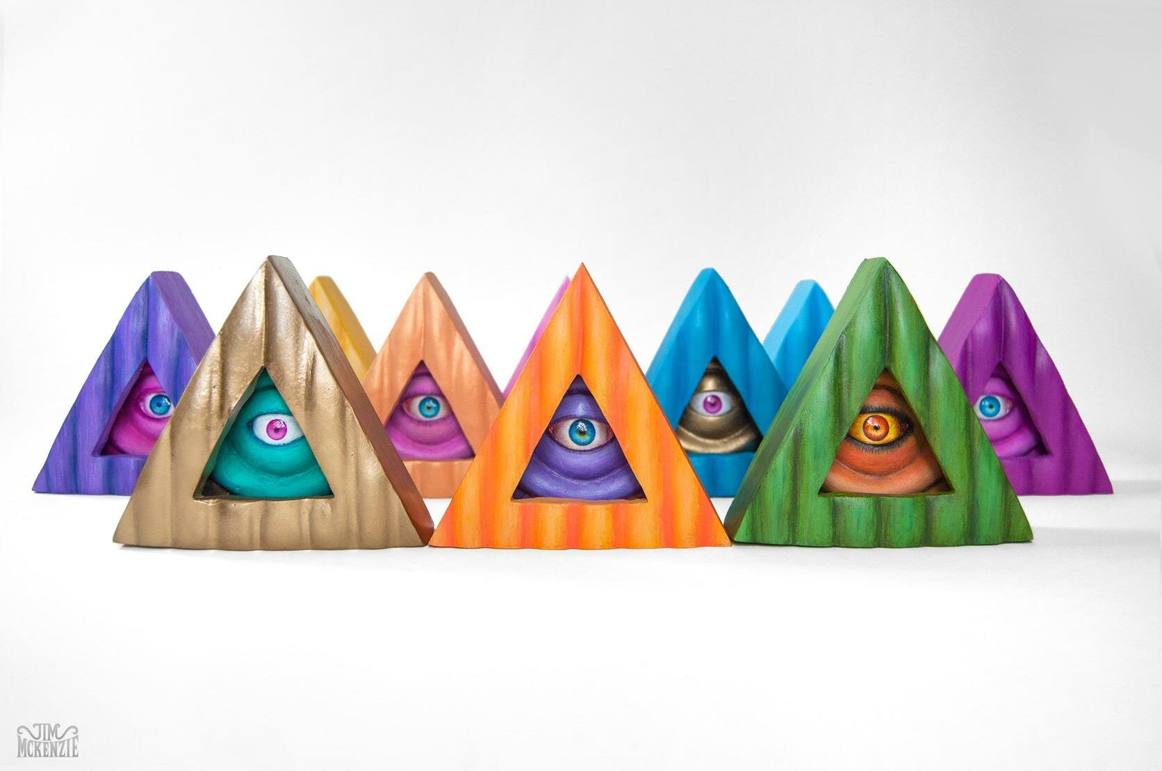Tiny Trifecta, The Cotton Candy Machine, Cotton Candy Machine, Tara McPherson, Jim McKenzie, Jim McKenzie art, Jim McKenzie artist, Sculpture, Lowbrow art, Popsurrealism, Hi-fructose, Juxtapoz mag, contemporary art, street art, illuminati, all seeing eye
