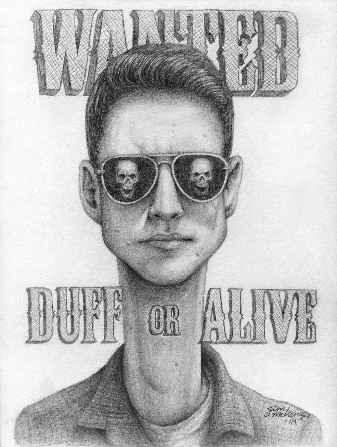 Jim McKenzie, Jim McKenzie art, Jim McKenzie artist, Scarecrow, Production, Coordinator, Drawing, graphite, Warrior poets, Duff, Film, Wanted, Wanted sign, dead or alive, Wanted Duff or Alive, Studios, Coraline, character design, Tim Burton, John Duff, 